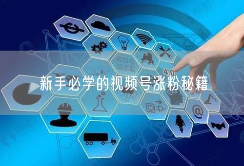 新手必学的视频号涨粉秘籍